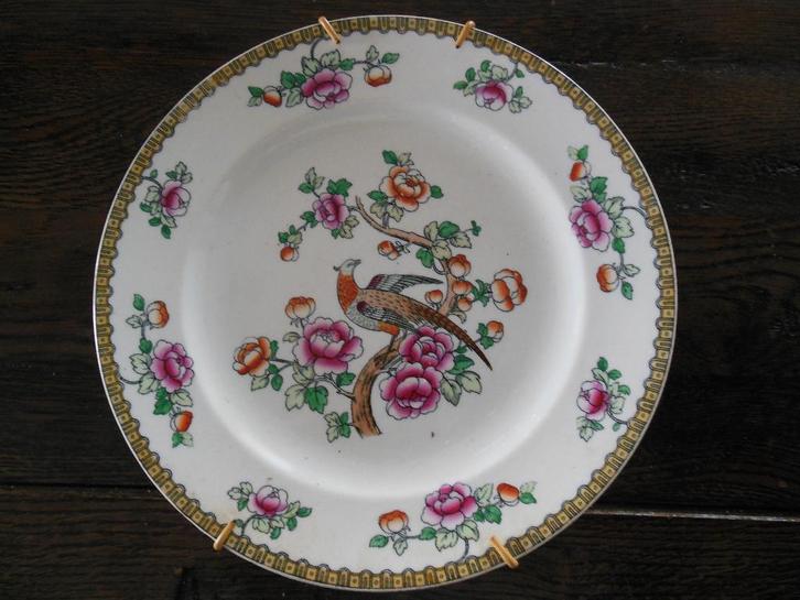 2 verschillende borden Pheasant Winkle England, Antiek en Kunst, Antiek | Servies los, Ophalen