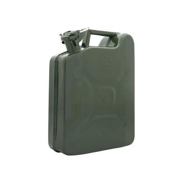 Nieuwe 10 liter metalen jerrycan en evt schenktuit  beschikbaar voor biedingen