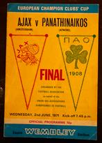 Ajax - Panathinaikos 2 juni 1971 finale Europa Cup, Verzamelen, Sportartikelen en Voetbal, Ophalen of Verzenden, Gebruikt, Ajax