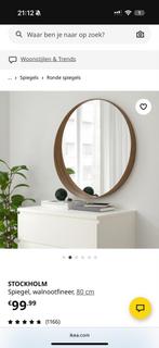 Ikea Spiegel - Witte Variant, Huis en Inrichting, Woonaccessoires | Spiegels, Minder dan 50 cm, Rond, Ophalen of Verzenden, Zo goed als nieuw