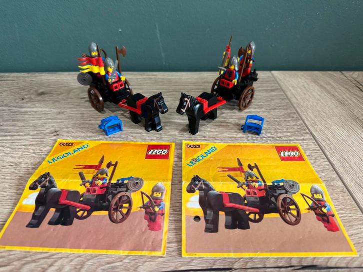 2 x Vintage LEGO 6022 - Horse Cart, Kinderen en Baby's, Speelgoed | Duplo en Lego, Gebruikt, Lego, Complete set, Ophalen of Verzenden