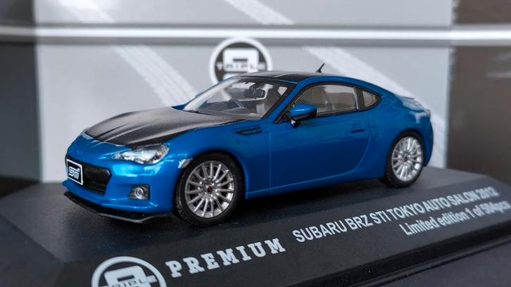 Subaru BRZ Sti Tokyo Auto Salon 1:43 Triple 9 Premium Pol, Hobby en Vrije tijd, Modelauto's | 1:43, Nieuw, Auto, Overige merken
