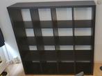 Ikea 4x4 Kallax kast - zwart, Ophalen, Zo goed als nieuw, 25 tot 50 cm, 100 tot 150 cm