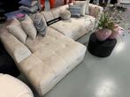 Luxe Velvet Teddy Loungebank Flipper Beige 160x290cm NIEUW, Huis en Inrichting, 250 tot 300 cm, Info@oosterbaanwonen.nl, Hoekbank