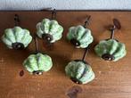 Jade groene keramische Retro ladeknoppen  6X, Huis en Inrichting, Kasten | Overige, Ophalen of Verzenden, Nieuw