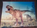 Prachtig XXL canvas met T-REX erop tekoop!, Huis en Inrichting, Ophalen, Gebruikt, 125 cm of meer, Schilderij