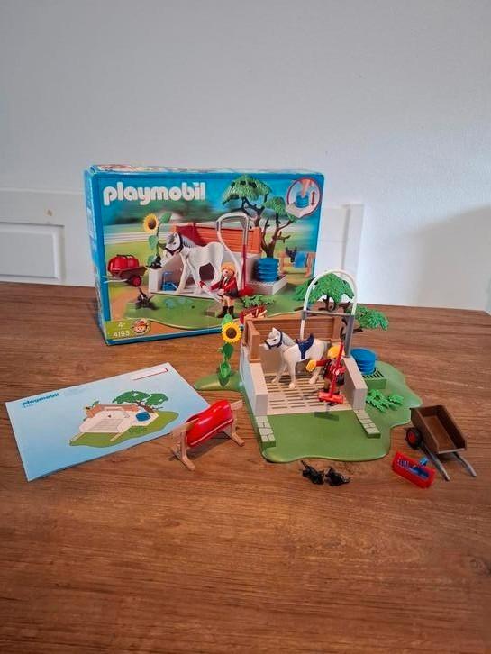 Playmobil Wasbox Voor Paarden - 4193, Kinderen en Baby's, Speelgoed | Playmobil, Zo goed als nieuw, Ophalen of Verzenden