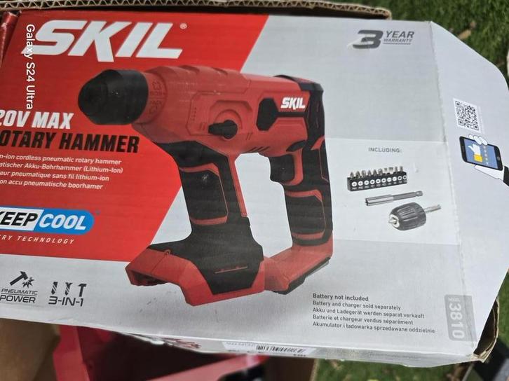 Skil Rotary Hammer Nieuw in Doos (Zonder Accu), Doe-het-zelf en Verbouw, Gereedschap | Boormachines, Nieuw, Boor- en/of Breekhamer