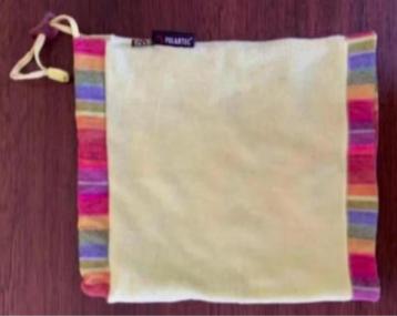 Gele muts / bandana / buff Polartec met gekleurde rand beschikbaar voor biedingen