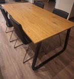 Eetkamerset met 4 stoelen, Huis en Inrichting, Tafels | Eettafels, Ophalen, 50 tot 100 cm, Zo goed als nieuw, 150 tot 200 cm