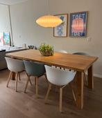 Houten eettafel (eiken), Huis en Inrichting, Tafels | Eettafels, Ophalen, Rechthoekig, 200 cm of meer, 50 tot 100 cm