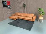 Loungebank / Hoekbank Cognac Bruin 305x145 refurbished, Huis en Inrichting, Ophalen, Zo goed als nieuw