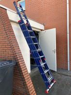 Atrex Blue Ladder 3x9 treden, Doe-het-zelf en Verbouw, Ladders en Trappen, Ophalen, Gebruikt, Ladder, Opvouwbaar of Inschuifbaar