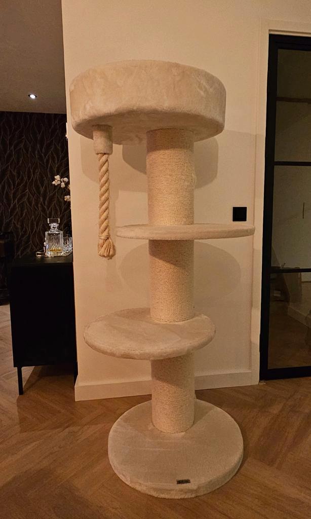 Krabpaal Maine Coon Sleeper (Crème) RHR QUALITY!!, Dieren en Toebehoren, Krabmeubelen, Gebruikt, Krabpaal, Ophalen