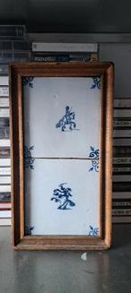 Oud Hollandse tegels in lijst (Z257-179), Antiek en Kunst, Antiek | Wandborden en Tegels, Ophalen of Verzenden