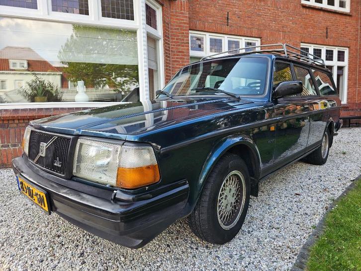 Volvo 240 2.0 Polar U9 1992 Blauw youngtimer   !! €3600,- !!, Auto's, Volvo, Particulier, Lederen bekleding, Trekhaak, Benzine