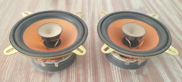 Vintage  Audax coaxiale units, Audio, Tv en Foto, Luidsprekers, Zo goed als nieuw, Front, Rear of Stereo speakers, Minder dan 60 watt