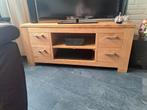 Houten tv meubel, Ophalen, Gebruikt, 100 tot 150 cm, Minder dan 100 cm