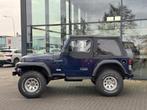 Jeep Wrangler 2.5i Softtop + Hardtop, Cabriolet, Blauw, Leder, Bedrijf