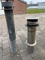 Rookgasafvoer rookgaskanaal dakdoorvoer kachelpijp cv afvoer, Ophalen, Gebruikt