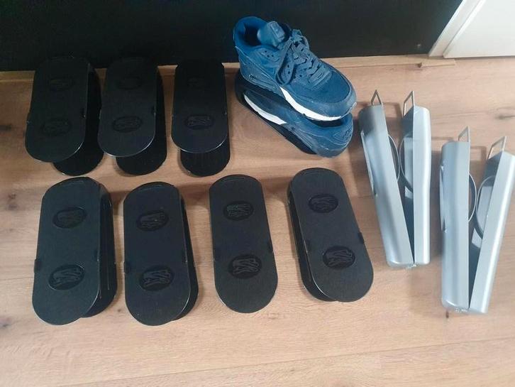 8x schoenen organizers en 1x laarzenspanner, Huis en Inrichting, Kasten | Schoenenrekken, Zo goed als nieuw, Ophalen