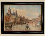 Schilderij Amsterdam Joh. Spaling, Antiek en Kunst, Ophalen of Verzenden