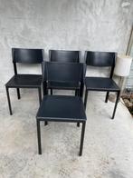 4 post moderne jaren negentig mateo grassi stoelen, Ophalen, Gebruikt, Zwart