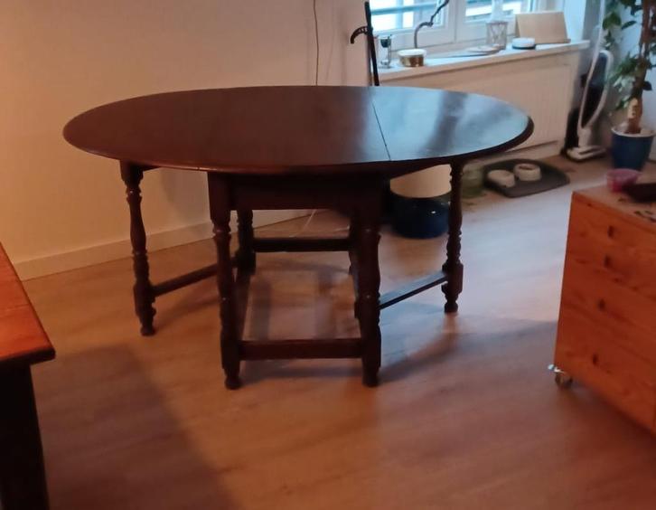 Engelse hangoortafel - Antiek, Antiek en Kunst, Antiek | Meubels | Tafels, Ophalen