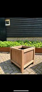 Hardhouten plantenbak(ken) 60x60x60, Tuin en Terras, Bloembakken en Plantenbakken, Tuin, Ophalen of Verzenden, Zo goed als nieuw