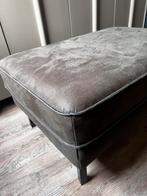 Luxe grote authentiek leren hocker, Huis en Inrichting, Banken | Voetenbanken en Poefen, Ophalen, Leer, 75 tot 100 cm, Zo goed als nieuw