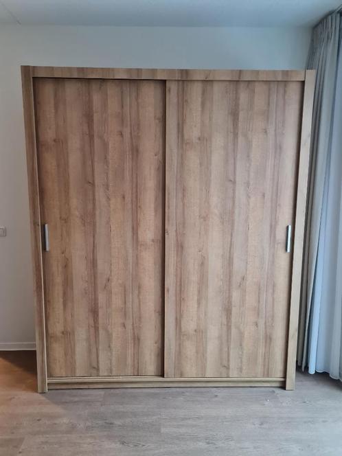 Eikenlook kledingkast B180 cm | Incl. inhoud | MONTAGE 100, Kinderen en Baby's, Kinderkamer | Commodes en Kasten, Nieuw, Kast