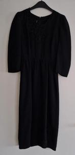 Clockhouse jurk maat 36, zwart, met kant bij de hals, Kleding | Dames, Jurken, Zwart, Ophalen of Verzenden, Zo goed als nieuw