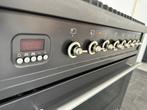 Luxe Fornuis Boretti 90cm antraciet 6 + rvs pits 1 oven, 60 cm of meer, Ophalen of Verzenden, Zo goed als nieuw, Energieklasse A of zuiniger