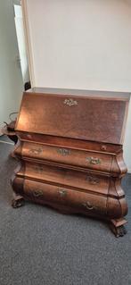 Antieke Houten Secretaire vakjes en lades, met Sleutel, Antiek en Kunst, Antiek | Meubels | Kasten, Ophalen of Verzenden