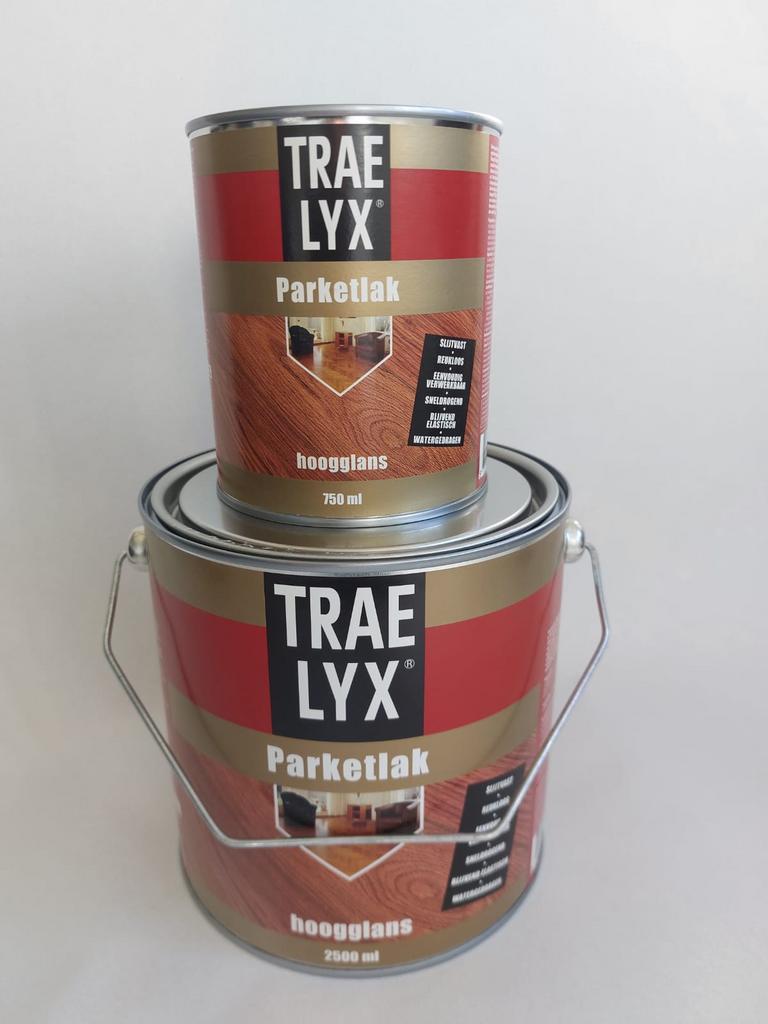 Trae lyx parketlak kras en slijtvaste vernis 0,75l en 2,5l, Ophalen of Verzenden, Nieuw