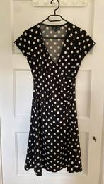 King Louie polkadot jurk maat S, Kleding | Dames, Jurken, Maat 38/40 (M), Zwart, Ophalen of Verzenden, Zo goed als nieuw