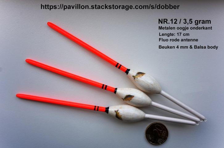 KARPERDOBBER HANDBUILT NR. 12 / 3½ gram, Watersport en Boten, Hengelsport | Karpervissen, Nieuw, Dobber of Lood, Ophalen of Verzenden