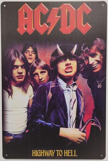 ACDC Highway to hell reclamebord van metaal wandbord deco beschikbaar voor biedingen