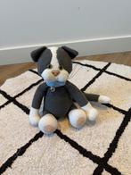 Nieuw wit grijs gehaakt kat poes handgemaakt 30-35cm knuffel, Ophalen of Verzenden, Nieuw