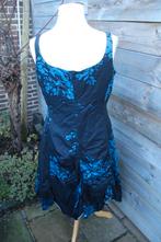Jurk zwart/ blauw Art mt L/10 Vaste prijs, Blauw, Maat 42/44 (L), Ophalen of Verzenden, Zo goed als nieuw