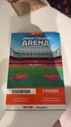 2 tickets voor en tour in de Johan Cruijf arena, Ophalen of Verzenden, Zo goed als nieuw