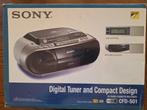 Sony CFD-S01 digitale cd-radio/cassetterecorder in orig.doos, Ophalen of Verzenden, Gebruikt, Radio