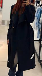 Ted Baker Mantel Jas - 6% Cashmere - Maat XS/S, Zwart, Ophalen of Verzenden, Zo goed als nieuw, Maat 34 (XS) of kleiner