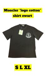 Moncler “Cotton logo” t-shirt 2025 zwart en wit - nieuw, Ophalen of Verzenden, Nieuw