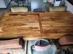 Eettafel, Huis en Inrichting, Tafels | Eettafels, Ophalen, Gebruikt, Teakhout, 200 cm of meer