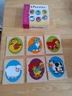 6 Houten Puzzels - Dieren, 2 tot 4 jaar, Gebruikt, Ophalen of Verzenden, Van hout