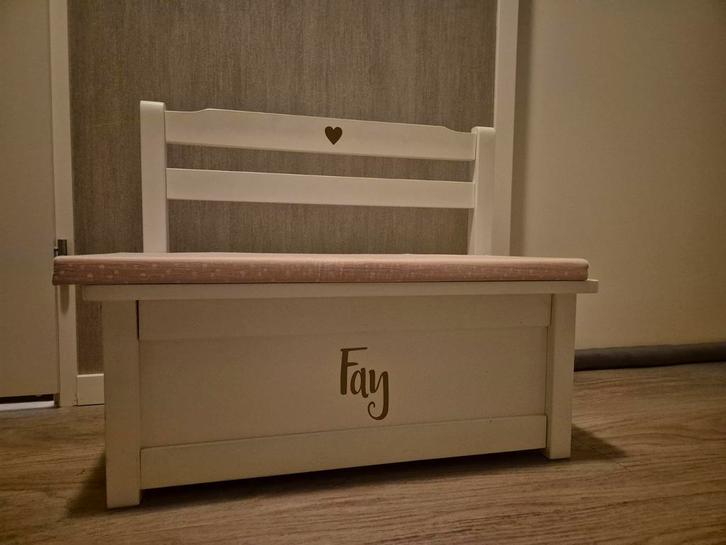 Speelgoed kist wit, Huis en Inrichting, Woonaccessoires | Kisten, Zo goed als nieuw, Minder dan 50 cm, 50 tot 75 cm, 50 tot 100 cm