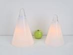 set van 2 vintage ilu di vetro teepee lamp melk glas 1980, N, N, Ophalen of Verzenden, Zo goed als nieuw