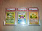 PSA 10 shadowless charmander, bulbasaur en squirtle, Ophalen of Verzenden, Losse kaart, Zo goed als nieuw