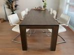 Eettafel masief Eiken 240 x 90., Ophalen, 200 cm of meer, 50 tot 100 cm, Zo goed als nieuw